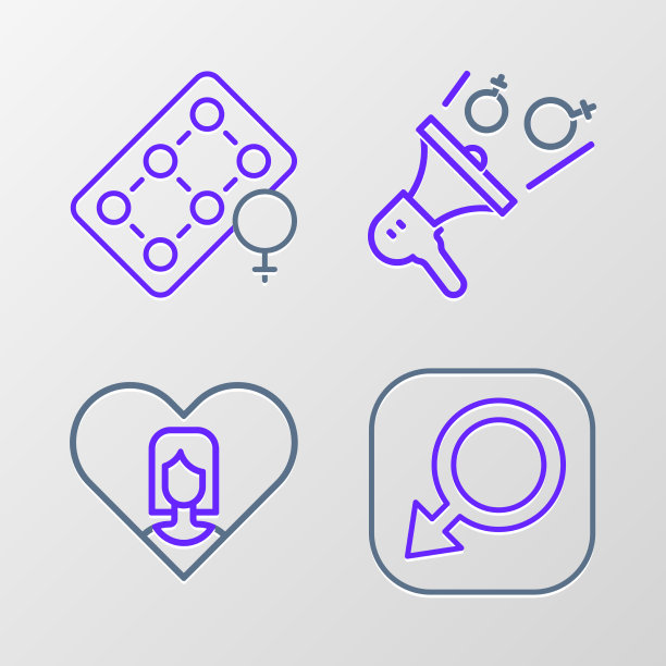 设线男性性别心与女性女权主义图片下载