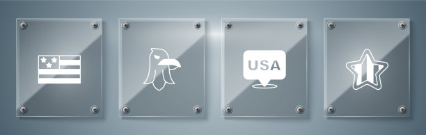 设定美国独立日老鹰和美国人图片下载