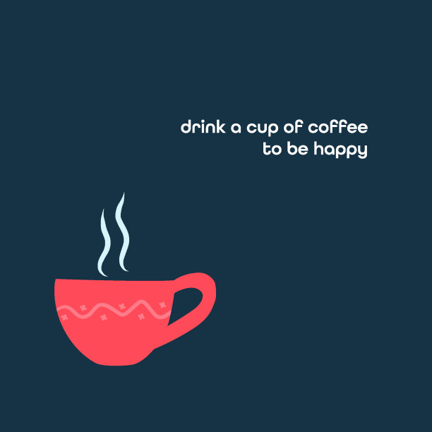 喝杯咖啡才能开心图片下载