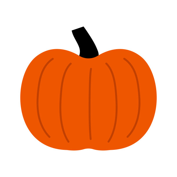 万圣节南瓜。有趣的脸。秋天的节日。白色背景的南瓜。象征万圣节的节日。橙色带微笑的南瓜为你的万圣节设计。图片下载