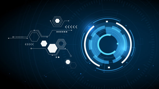 抽象的数字背景与技术。向量抽象技术。接口。图片下载