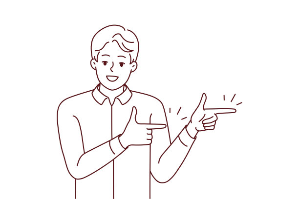 微笑的男人指着好买卖图片下载