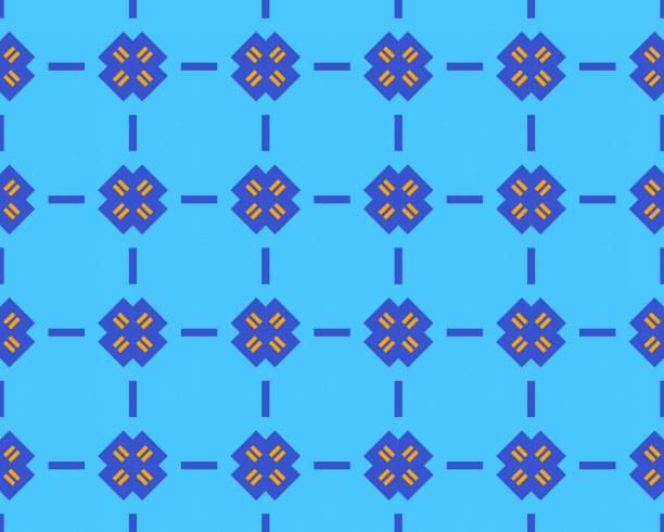 几何无缝抽象面料设计与多色图案原生部落对称完美图片下载