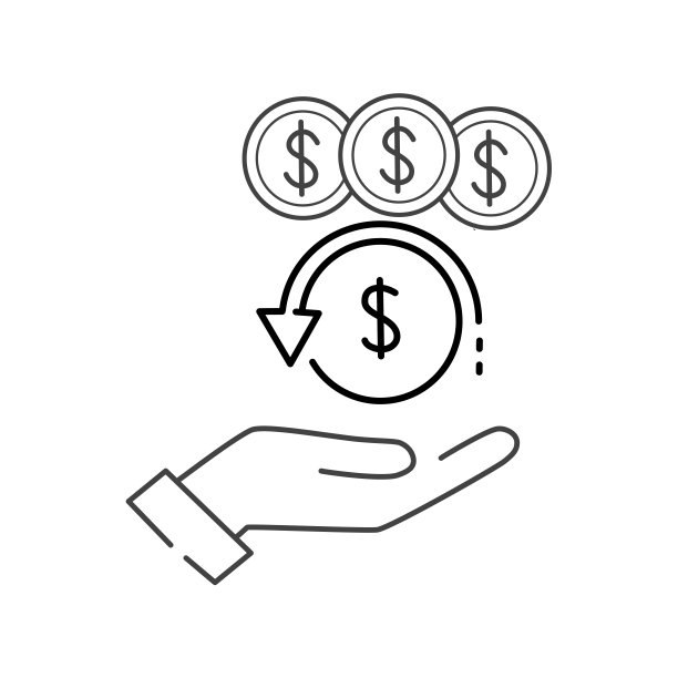 现金返还图标，返还资金，现金返还返还，白色背景上的细线网络符号-可编辑的笔画矢量插图eps10图片下载