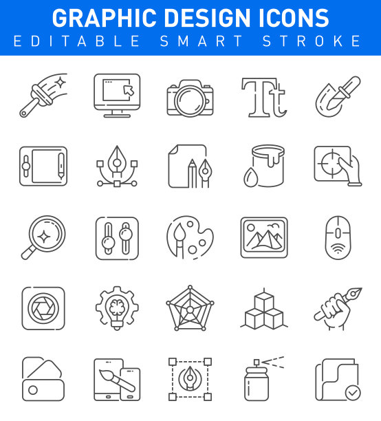 平面设计图标矢量素材图片下载