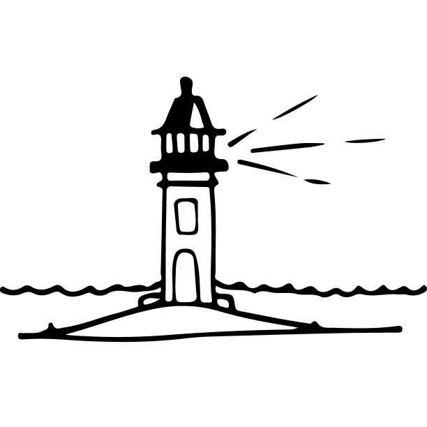 信标涂鸦插图图片下载