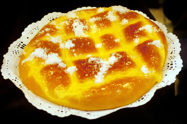 Larpeira传统蛋糕，圆形蛋糕。加利西亚,西班牙。图片下载