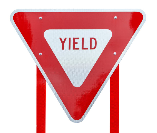 在白色背景下用反射柱隔离的路标图片下载