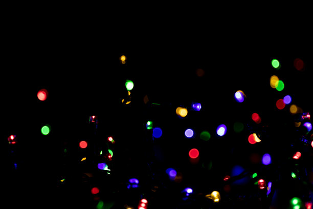 圣诞灯。色彩斑斓的抽象背景。散景背景。图片下载