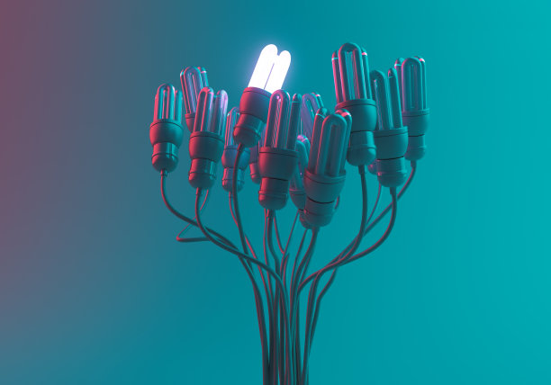 荧光灯扭扭灯图片下载