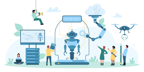 科学机器人制造技术，微型人用人工智能制造半机械人，硬件，程序图片下载