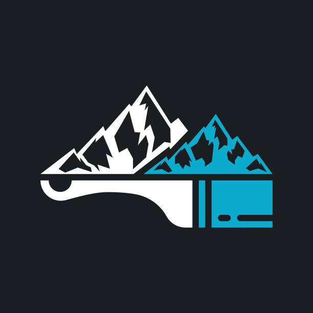 山和画家标志矢量图标图片下载