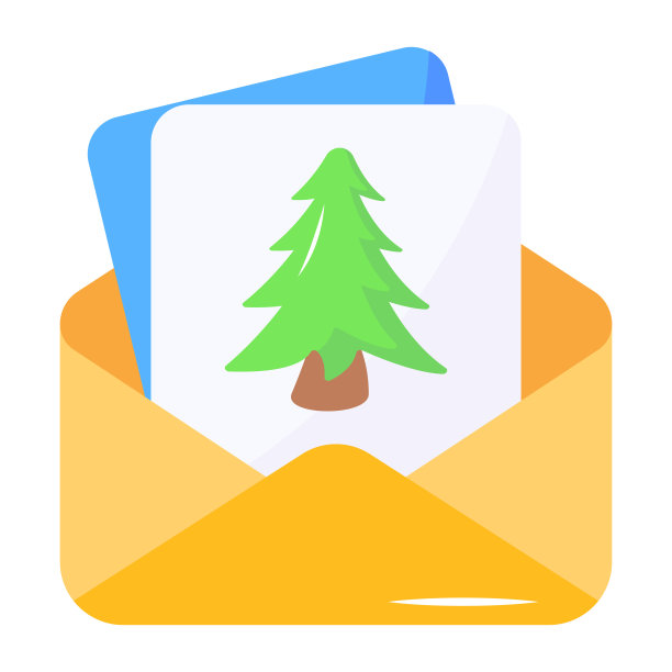 礼品盒漂亮地用丝带包装，扁平的图标图片下载