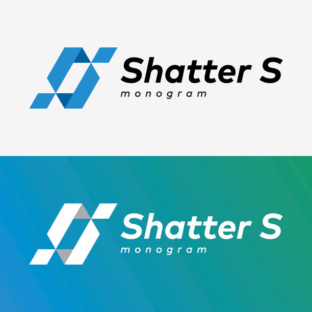 字母字母组合风格玻璃品牌材质标识企业标识设计矢量图片下载