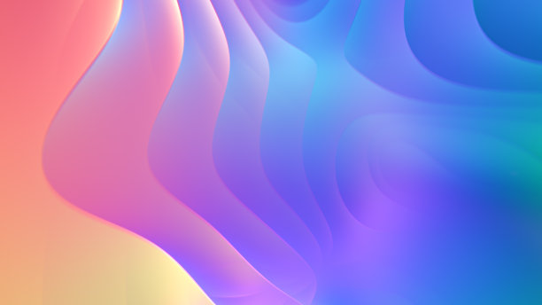 抽象插画在全息彩色，未来主义墙纸。图片下载