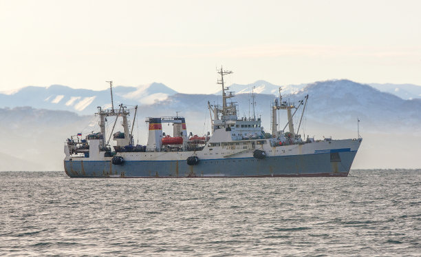 海上捕鱼的小筏子。图片下载