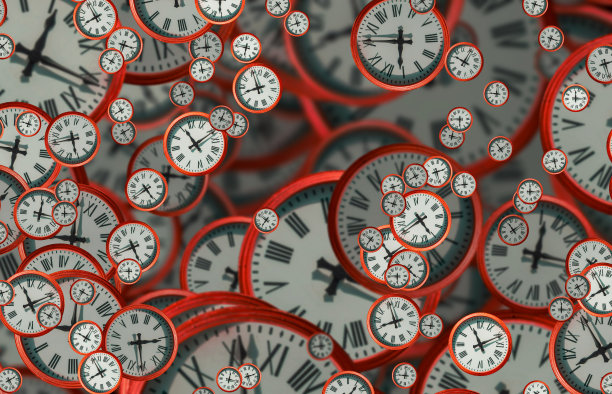 大套老式钟面。时间的质感，优雅的收藏。三维演示图片下载