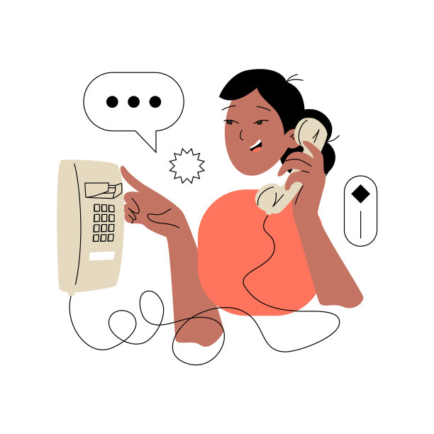 正在打电话的年轻女子图片下载