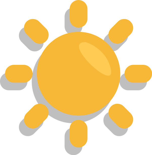 白色背景上的非洲太阳图片下载