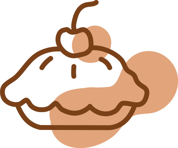 在白色的背景上烤馅饼图片下载