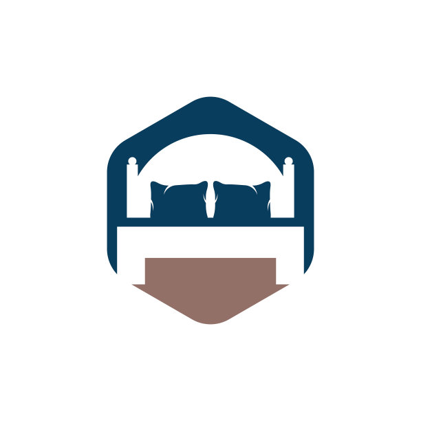 床矢量标志设计。图片下载