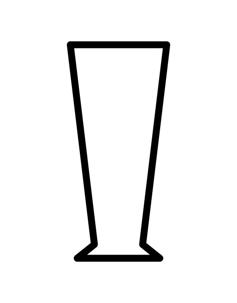 饮玻璃器皿平线图标。为移动概念和网页设计，商店的轮廓标志图片下载