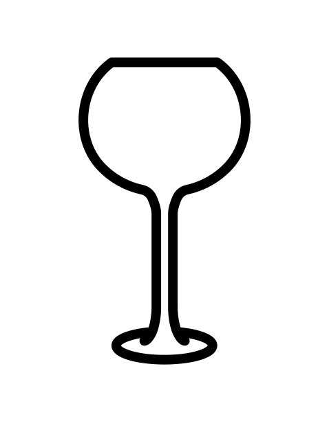 饮玻璃器皿平线图标。为移动概念和网页设计，商店的轮廓标志图片下载