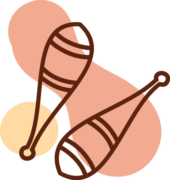 白色背景的马戏团玩具图片下载