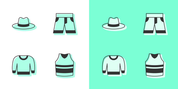 男士汗衫、帽子、毛衣或短裤图片下载