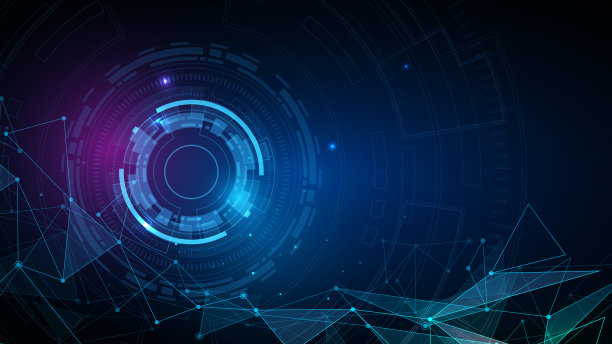 抽象的数字背景与技术。向量抽象技术。图片下载