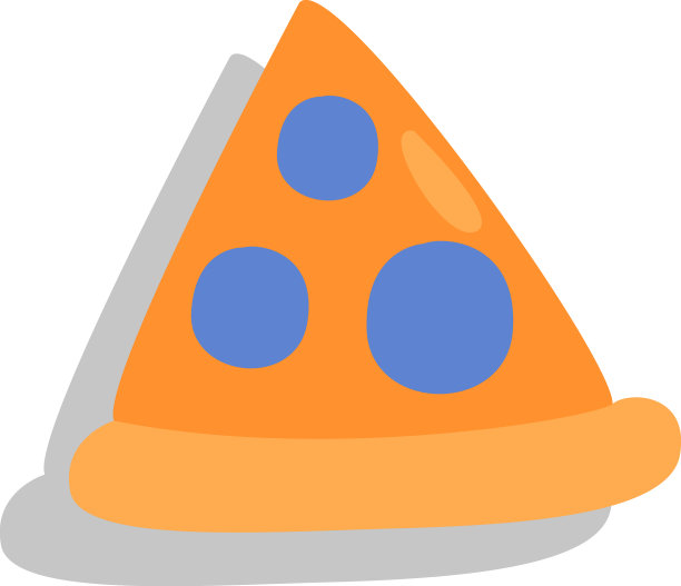 白色背景上的一片披萨图片下载