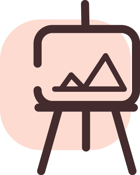 画放在白色的背景上图片下载