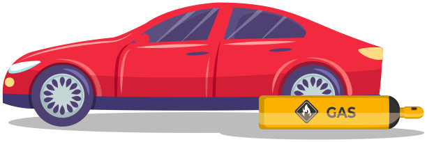 燃料罐、丙烷容器的运输。汽车用加压气瓶图片下载