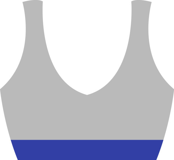 白色背景的运动胸罩图片下载