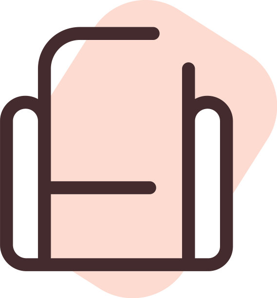 白色背景下的粉色扶手椅图片下载