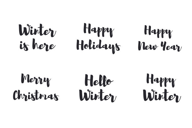 一套节日手绘字母。矢量插图。图片下载