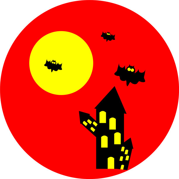 白底黑屋闹鬼图片下载