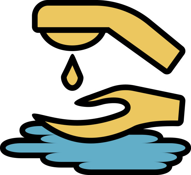 白色背景的洗手卫生图片下载