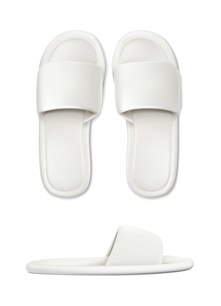 逼真的矢量图标集。白色的家睡在侧面和顶部视图。水疗、按摩模板。图片下载