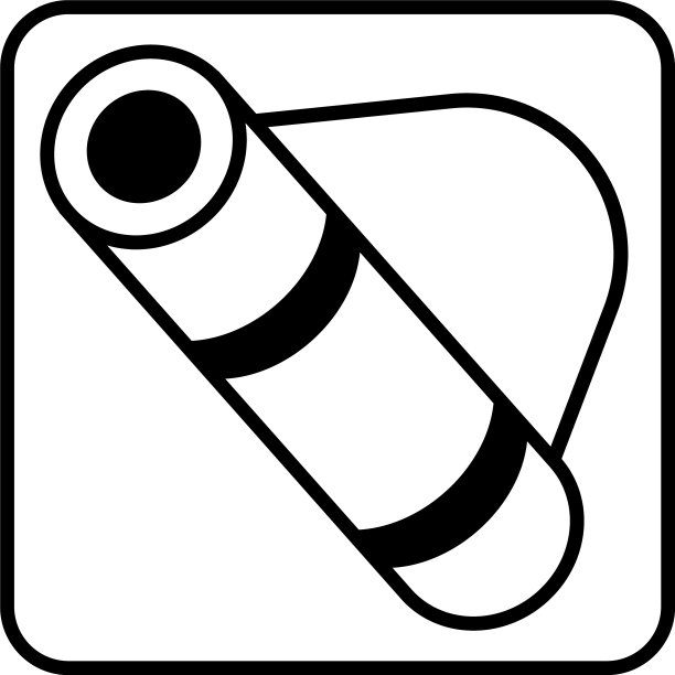 白色背景的冥想垫图片下载