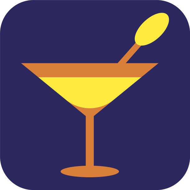 白色背景的派对鸡尾酒图片下载