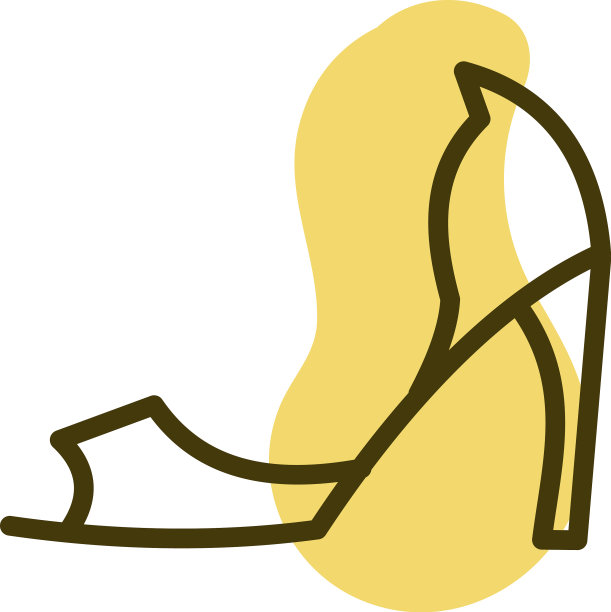 白色背景的现代高跟鞋图片下载