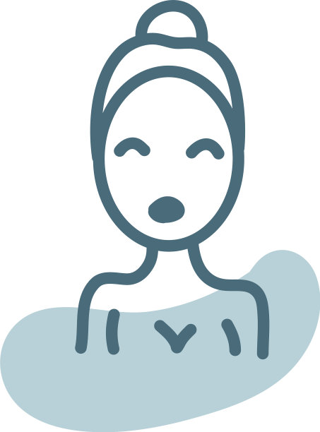 水疗按摩在白色的背景图片下载