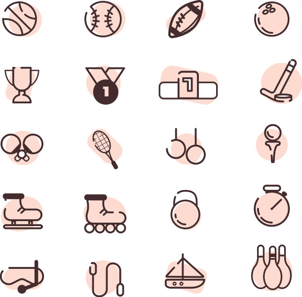 积极的运动在白色的背景图片下载