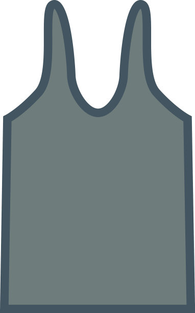 白色背景下的灰色汗衫图片下载