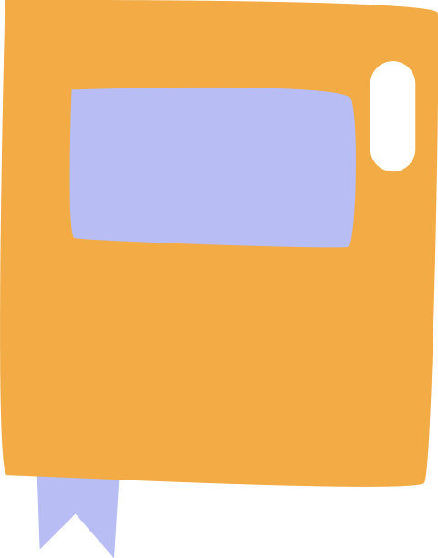 白色背景的黄色练习册图片下载