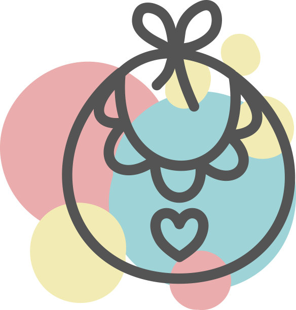 白色背景的婴儿餐巾图片下载