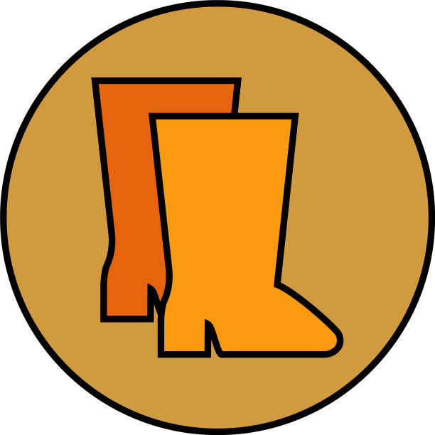 白色背景下的棕色秋季靴图片下载