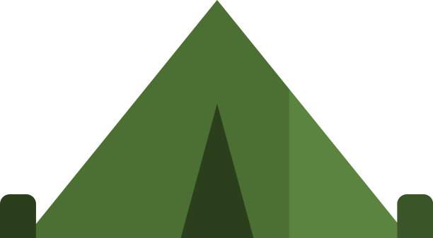 白色背景的野营帐篷图片下载