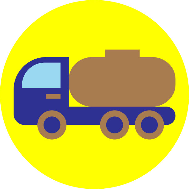 白色背景上有坦克的大卡车图片下载